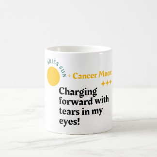 Fierce Feelings - Aries Sun, Cancer Moon Zodiac Mu Coffee Mug