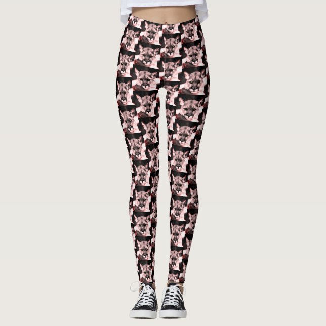 Fierce Feline Leggings (Front)
