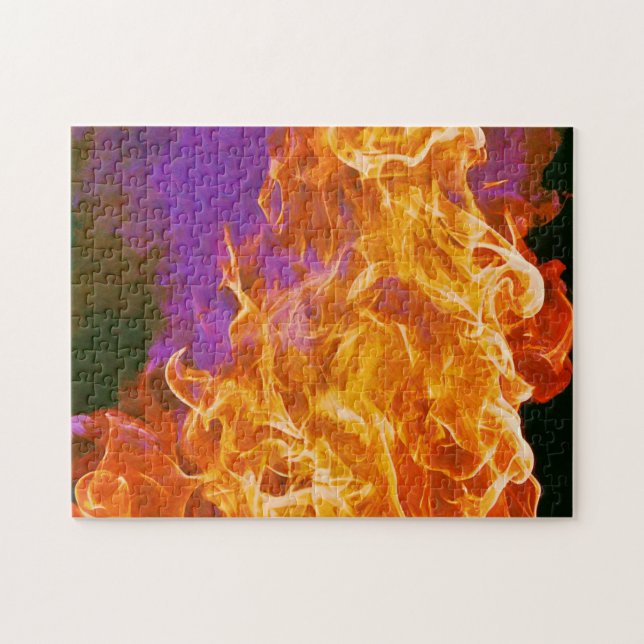 Fierce Fire Abstract Art Puzzle (Horizontal)