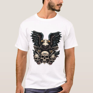 "Fierce Flight – Eagle Sticker Art Wallpaper" T-Shirt
