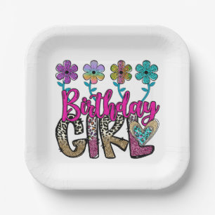 Fierce & Floral Birthday Bash Paper Plate