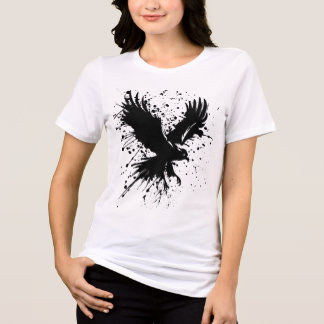 Fierce & Free – Women’s Eagle Ink Splatter Tri-Blend Shirt