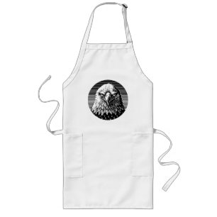 Fierce Fury: The Powerful Gaze of an Eagle Long Apron