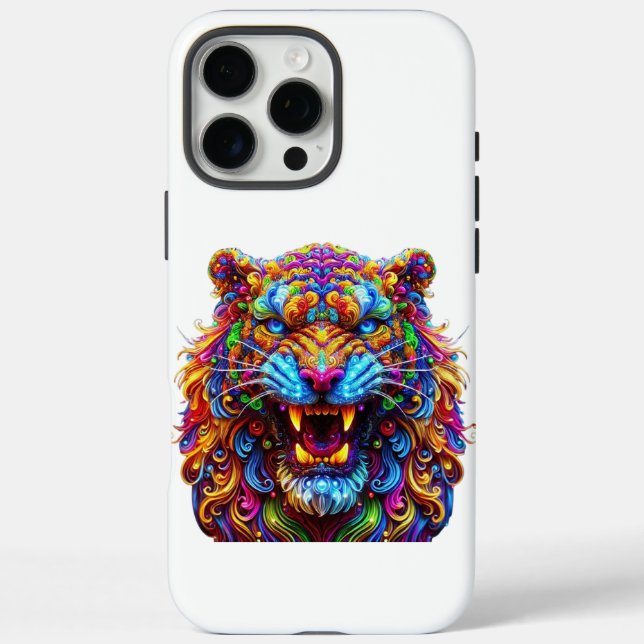 Fierce Glowing Tiger Case-Mate iPhone Case (Back)