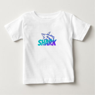 Fierce Gradient Shark Logo | Bold Ocean Vibes Baby T-Shirt