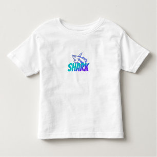 Fierce Gradient Shark Logo   Bold Ocean Vibes Toddler T-Shirt