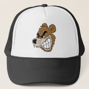 Fierce Grizzly Bear Trucker Hat