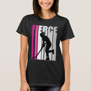 Fierce Hockey Birthday Colourful Field Hockey Prac T-Shirt