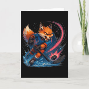 Fierce Hockey Fox Speed Attack Card