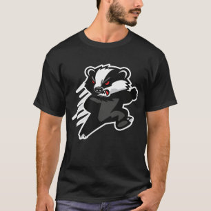 Fierce Honey Badger Attack Mascot T-Shirt