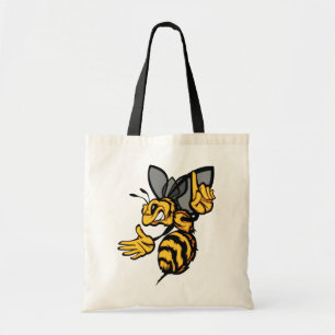 Fierce Hornet Mascot Angry Yellow Tote Bag