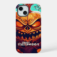 Fierce Jack-o-Lantern Bat Halloween Art