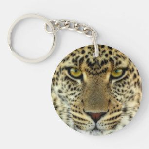 Fierce Leopard Key Ring