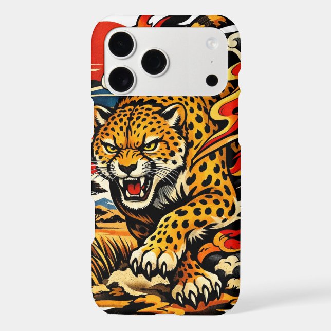 Fierce Leopard Tattoo Fusion Phone Case ("Unleash your wild side - carry the roar of the jungle")