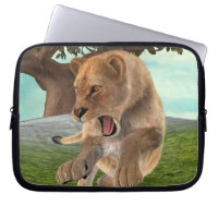 Fierce Lioness Jungle Adventure Art