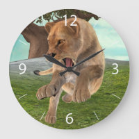 Fierce Lioness Jungle Adventure Art