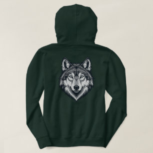 Fierce Lone Wolf Head Graphic Hoodies & Sweatshirt