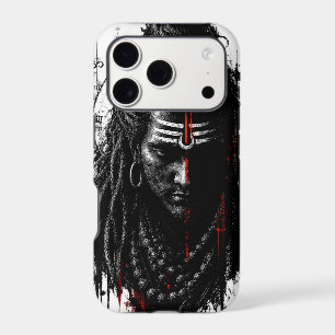 Fierce Lord Shiva Mahakal Grunge Dark Splash Art