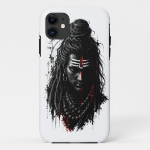 Fierce Lord Shiva Mahakal Grunge Dark Splash Art iPhone 11 Case