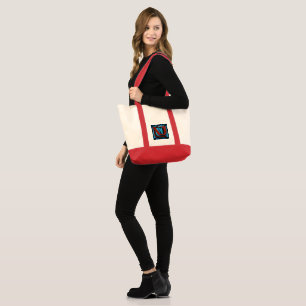 Fierce Netflix Logo on Black and Blue Background- Tote Bag