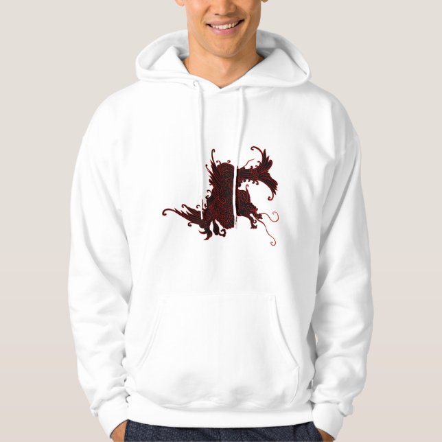 Fierce Oriental Dragon  Hoodie (Front)