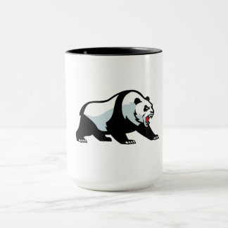 Fierce Panda – Bold Aggressive Emblem T-Shirt Mug