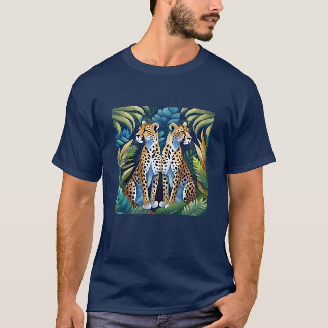 Fierce Panthers in Action T-Shirt (Front)
