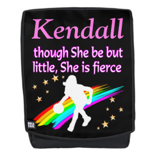 FIERCE PERSONALIZED BASKETBALL GIRL BACKPACK