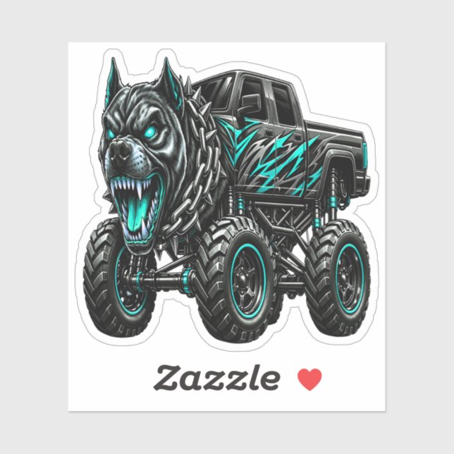 Fierce Pitbull Monster Truck  (Sheet)
