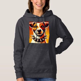 "Fierce & Playful: Jack Russell Vibes" 🐾 Hoodie
