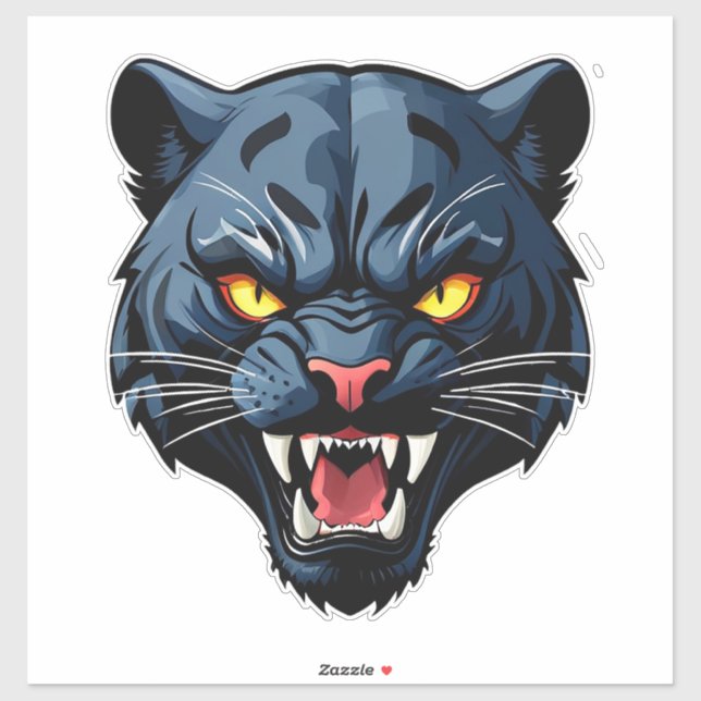 Fierce Roaring Panther Mascot (Sheet)