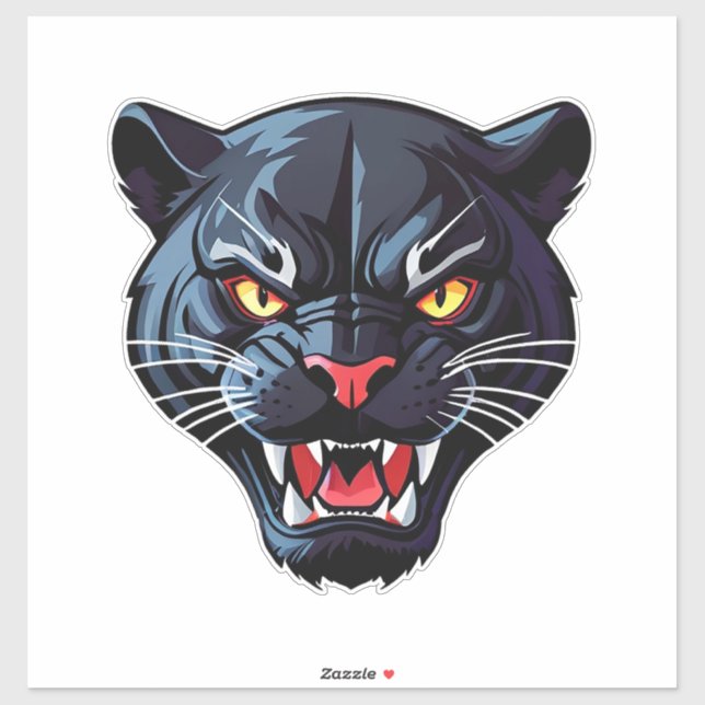 Fierce Roaring Panther Mascot (Sheet)