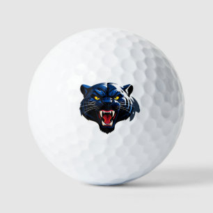 Fierce Roaring Panther Mascot Golf Balls
