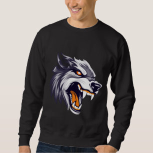Fierce Roaring Wolf Men’s Sweatshirt