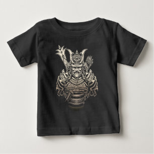 Fierce Samurai Warrior – Bold Japanese Armour Baby T-Shirt