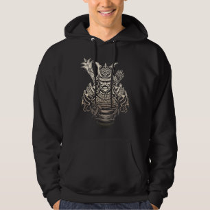 Fierce Samurai Warrior – Bold Japanese Armour Hoodie