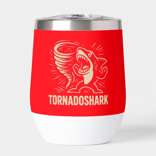 Fierce shark tornado art design for viral  (Front)