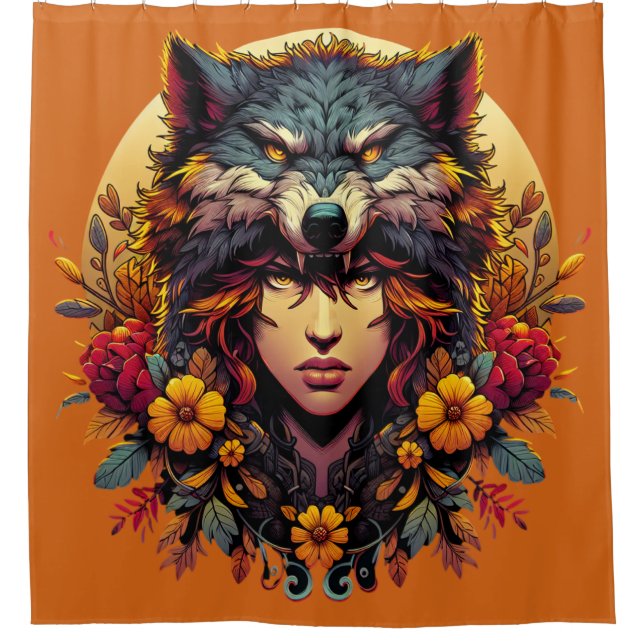 Fierce Shower Curtain (Front)