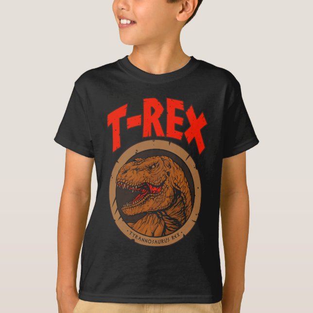 Fierce T-Rex Tyrannosaurus Rex Dinosaur  T-Shirt (Front)