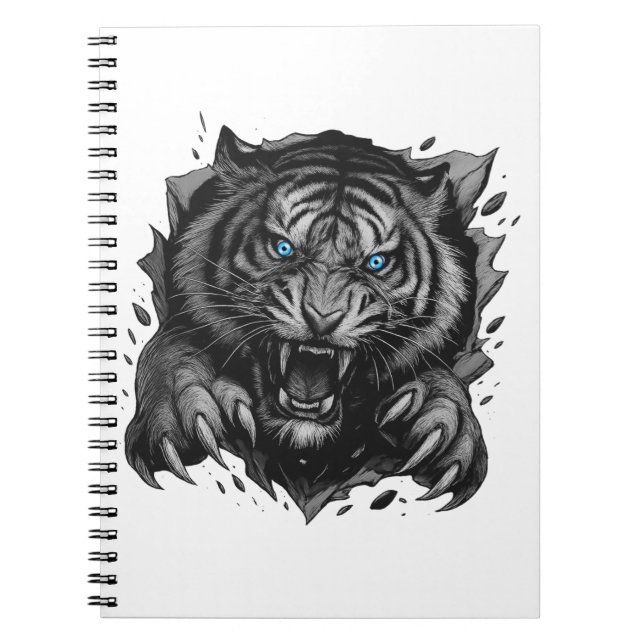 Fierce Tiger Breakthrough: Bold & Wild Notebook (Front)