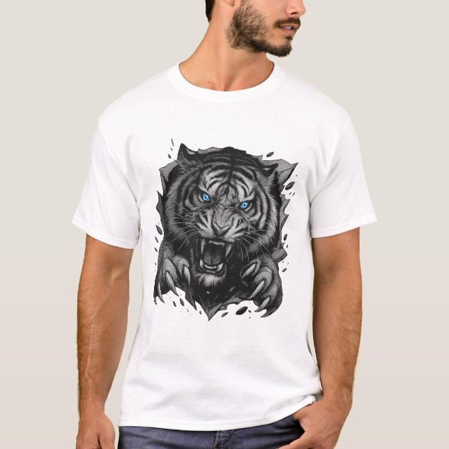 Fierce Tiger Breakthrough: Bold & Wild T-Shirt (Front)