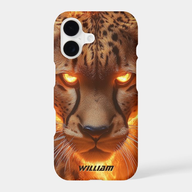 Fierce Tiger Face Intense Stare Wild Animal (Back)