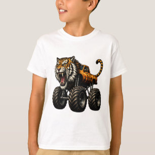 Fierce Tiger Monster Truck Design T-Shirt