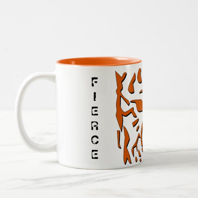 Fierce Tiger Mug in Orange (Left)