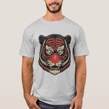 Fierce Tribal Tiger Face