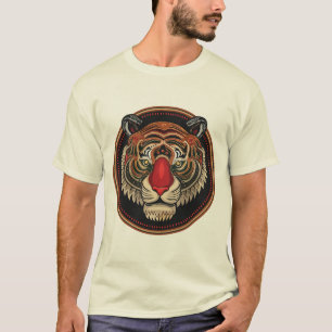 Fierce Tribal Tiger Face T-Shirt