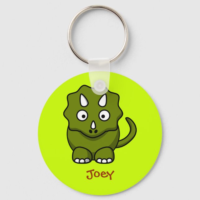 Fierce triceratops key ring (Front)