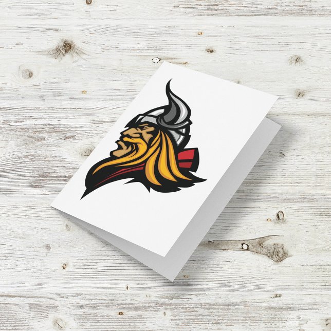 Fierce Viking Warrior Head Norse Helmet and Beard  Card (Creator Uploaded)