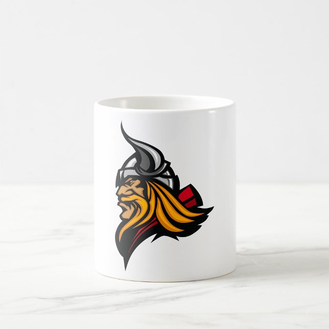 Fierce Viking Warrior Head Norse Helmet and Beard  Coffee Mug (Creator Uploaded)