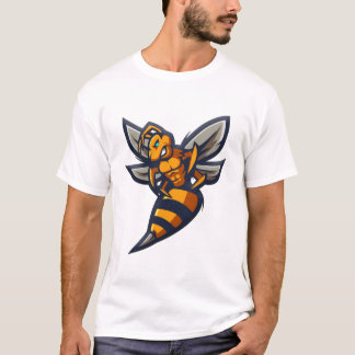 Fierce Wasp with Spread Wings – Ready for Attack T-Shirt